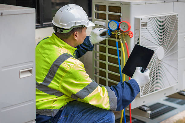 Professional Hvac technician working in East Wareham, MA